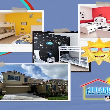 Marvelous Villa With South Facing Pool And Themed Bedrooms Close To Disney